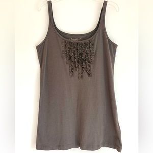 Eddie Bauer Knit Camile/ ruffle. NWT. Size Medium